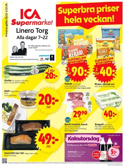 ICA Supermarket-katalog i Hammarlunda | Fantastiskt erbjudande för fyndjägare | 2024-11-25 - 2024-12-01