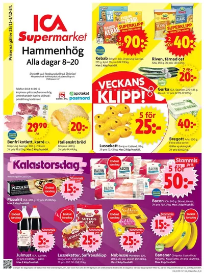 ICA Supermarket-katalog i Örnahusen | Erbjudanden för fyndjägare | 2024-11-25 - 2024-12-01