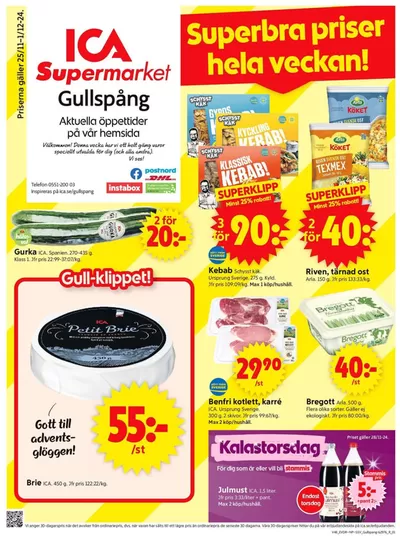 ICA Supermarket-katalog i Skottlanda | Fantastiska rabatter på utvalda produkter | 2024-11-25 - 2024-12-01