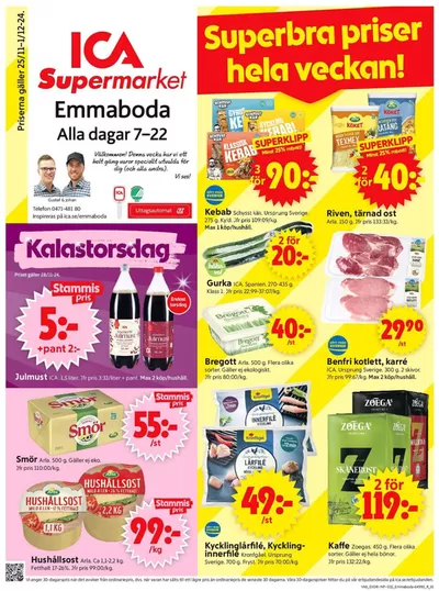 ICA Supermarket-katalog i Backa (Kalmar) | Aktuella specialerbjudanden | 2024-11-25 - 2024-12-01