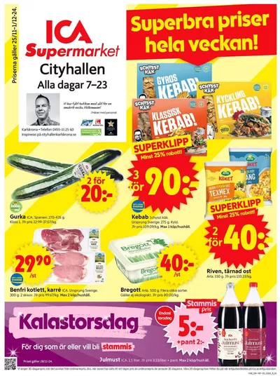 ICA Supermarket-katalog i Grönadal | Fantastiska rabatter på utvalda produkter | 2024-11-25 - 2024-12-01