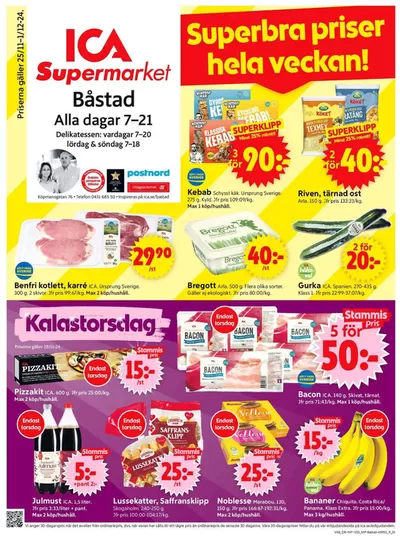 ICA Supermarket-katalog i Hov (Skåne) | Aktuella specialerbjudanden | 2024-11-25 - 2024-12-01