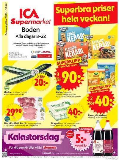 ICA Supermarket-katalog i Sävstanäs | Exklusiva deals och fynd | 2024-11-25 - 2024-12-01