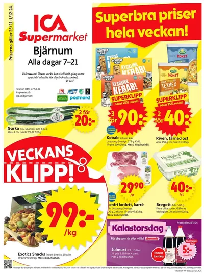 ICA Supermarket-katalog i Östra Genastorp | Top-erbjudanden för alla fyndjägare | 2024-11-25 - 2024-12-01