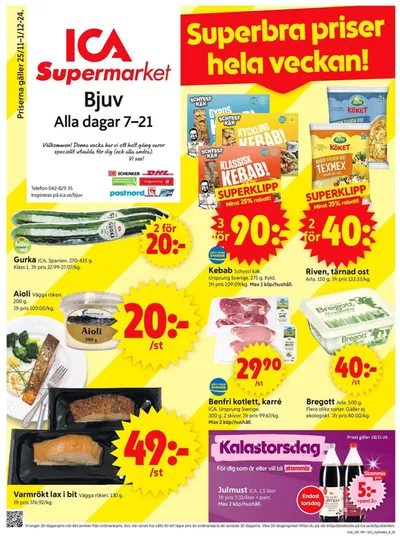 ICA Supermarket-katalog i Axelvold | Stort urval av erbjudanden | 2024-11-25 - 2024-12-01