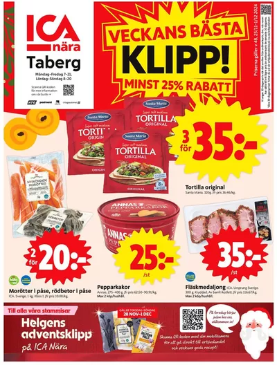 ICA Nära-katalog i Ödestugu | Spara nu med våra deals | 2024-11-25 - 2024-12-01