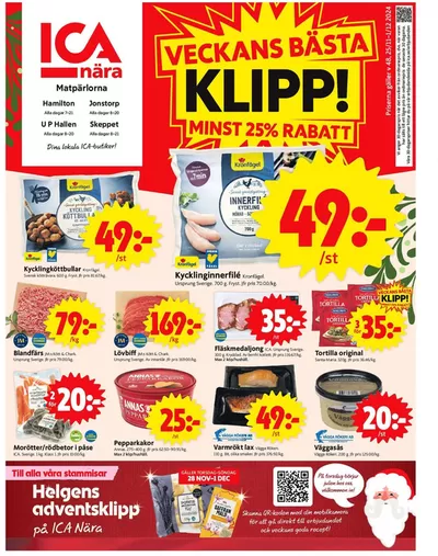 ICA Nära-katalog i Stora Görslöv | Aktuella deals och erbjudanden | 2024-11-25 - 2024-12-01