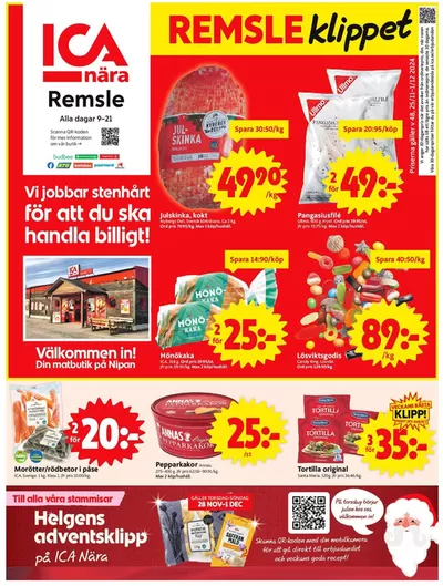 ICA Nära-katalog i Västerrå och Österrå | Fantastiska rabatter på utvalda produkter | 2024-11-25 - 2024-12-01