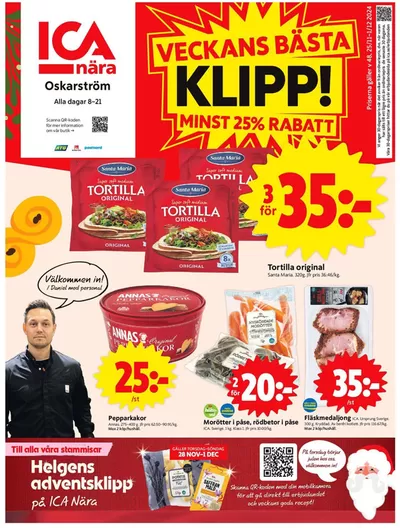 ICA Nära-katalog i Berghem (Halland) | Top-deals för alla kunder | 2024-11-25 - 2024-12-01