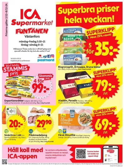 ICA Supermarket-katalog i Kista | Upptäck attraktiva erbjudanden | 2024-12-01 - 2024-12-15