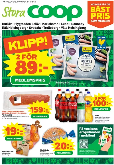 Stora Coop-katalog i Lund (Skåne) | Top-erbjudanden för sparrävar | 2024-12-02 - 2024-12-08