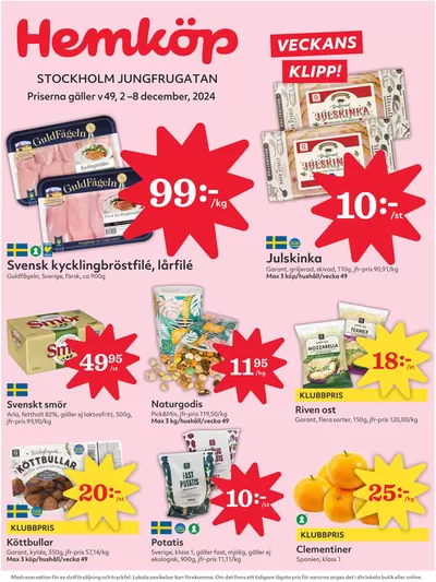 Hemköp-katalog i Lidingö | Top-deals och rabatter | 2024-12-02 - 2024-12-08