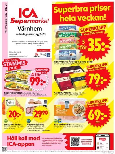 ICA Supermarket-katalog i Malmö | Erbjudanden för fyndjägare | 2024-12-02 - 2024-12-08