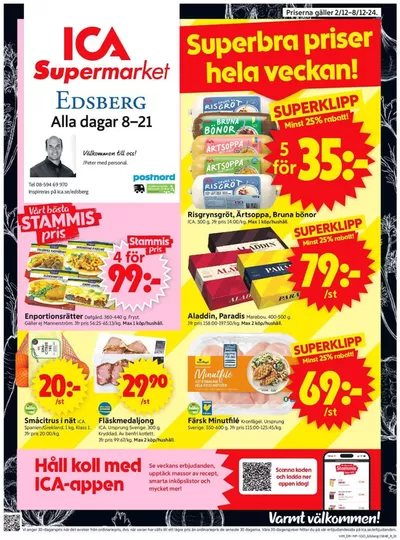 ICA Supermarket-katalog i Kista | Attraktiva specialerbjudanden för alla | 2024-12-02 - 2024-12-08