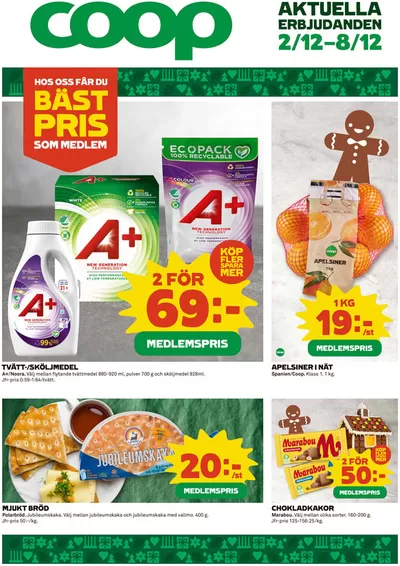 Coop-katalog i Uppsala | Fantastiska rabatter på utvalda produkter | 2024-12-02 - 2024-12-08