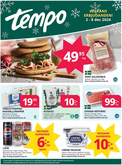 Tempo-katalog i Malmö | Veckans erbjudanden Tempo | 2024-12-02 - 2024-12-16