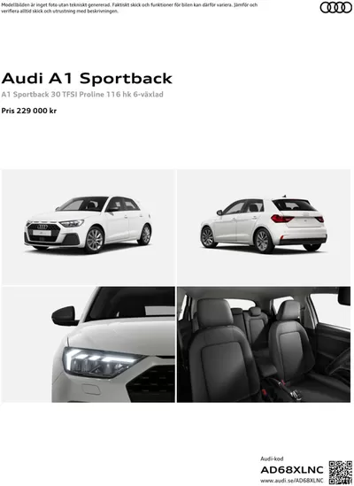 Audi-katalog i Helsingborg | Audi A1 Sportback | 2024-12-03 - 2025-12-03