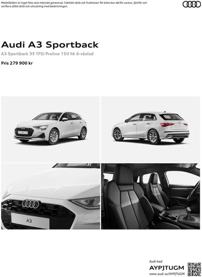 Audi-katalog i Helsingborg | Audi A3 Sportback | 2024-12-03 - 2025-12-03