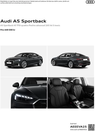 Audi-katalog i Helsingborg | Audi A5 Sportback | 2024-12-03 - 2025-12-03