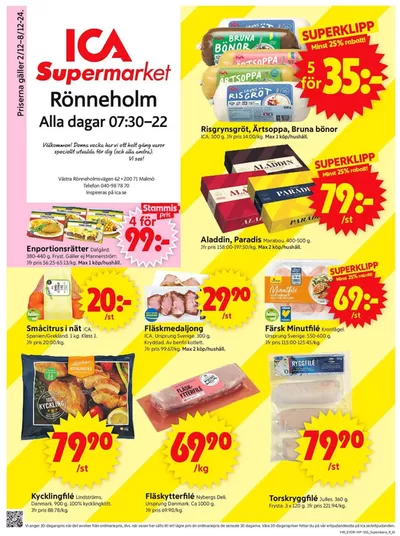 ICA Supermarket-katalog i Malmö | Våra bästa fynd | 2024-12-02 - 2024-12-08