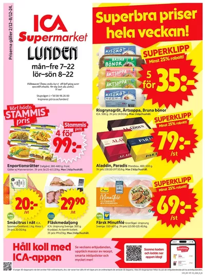 ICA Supermarket-katalog i Kista | Fantastiskt erbjudande för fyndjägare | 2024-12-02 - 2024-12-08