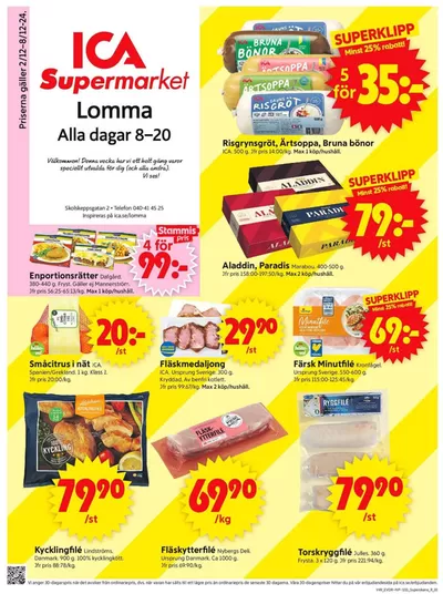 ICA Supermarket-katalog i Malmö | Våra bästa deals för dig | 2024-12-02 - 2024-12-08