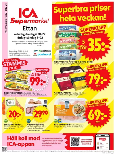 ICA Supermarket-katalog i Västerås | Fantastiskt erbjudande för fyndjägare | 2024-12-02 - 2024-12-08