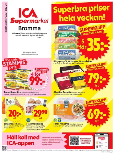 ICA Supermarket-katalog i Kista | Fantastiskt erbjudande för alla kunder | 2024-12-02 - 2024-12-08