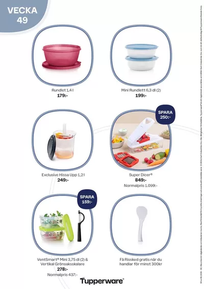 Erbjudanden av Möbler och Inredning i Jönköping | Tupperware reklamblad de Tupperware | 2024-12-03 - 2024-12-17