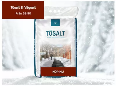 Erbjudanden av Bygg och Trädgård i Jönköping | Tösalt & Vägsalt! de Granngården | 2024-12-03 - 2024-12-16