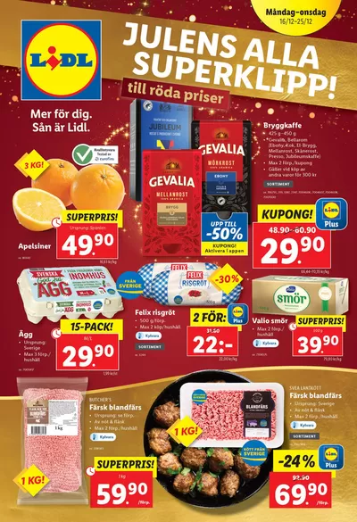 Lidl-katalog i Kista | ERBJUDANDEN VECKA 51 | 2024-12-16 - 2024-12-25