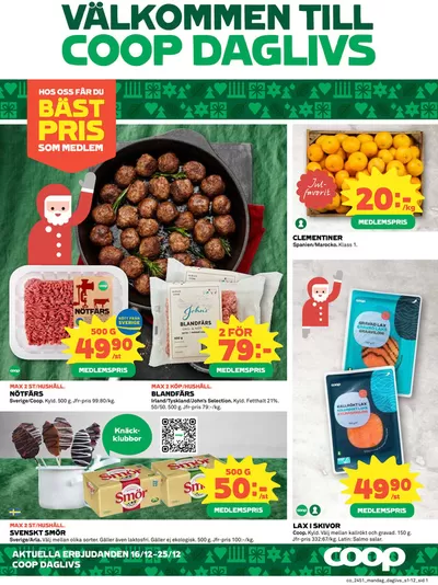 Coop Daglivs-katalog i Täby | Exklusiva deals och fynd | 2024-12-16 - 2024-12-25