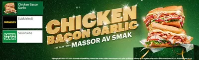 Subway-katalog i Luleå | Chicken bacon garlic! | 2024-12-13 - 2025-01-07