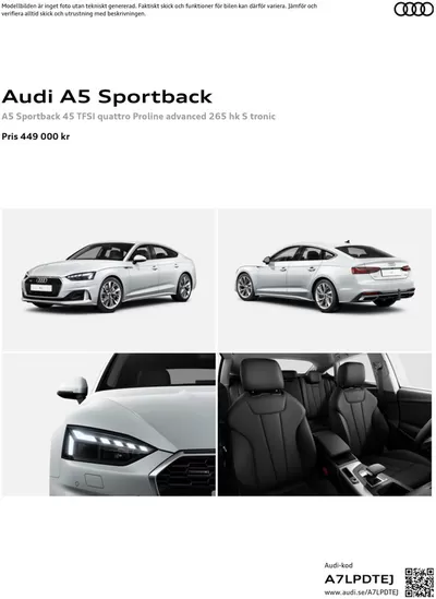 Audi-katalog i Täby | Audi A5 Sportback | 2024-12-16 - 2025-12-16