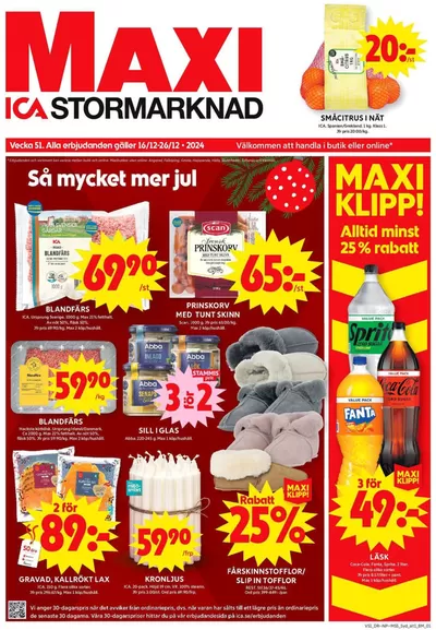 ICA Maxi-katalog i Trelleborg | Top-erbjudanden för alla fyndjägare | 2024-12-16 - 2024-12-30