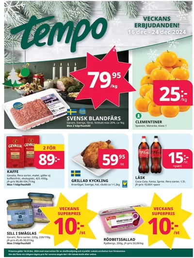 Tempo-katalog i Stockholm | Veckans erbjudanden Tempo | 2024-12-16 - 2024-12-30