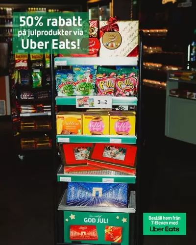 7 eleven-katalog i Täby | 50% rabatt på alla julartiklar via Uber eats! | 2024-12-20 - 2024-12-29