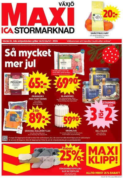 ICA Maxi-katalog i Växjö | Exklusiva deals för våra kunder | 2024-12-21 - 2025-01-04