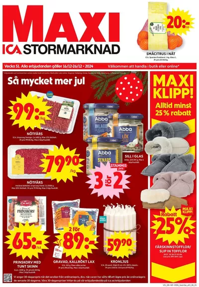 ICA Maxi-katalog i Söderhamn | Exklusiva deals för våra kunder | 2024-12-21 - 2025-01-04