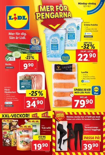 Erbjudanden av Matbutiker i Kalmar | ERBJUDANDEN VECKA 3 de Lidl | 2025-01-13 - 2025-01-19