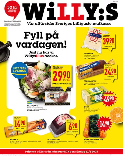 Willys-katalog i Karlskoga | Spara nu med våra deals | 2025-01-06 - 2025-01-12