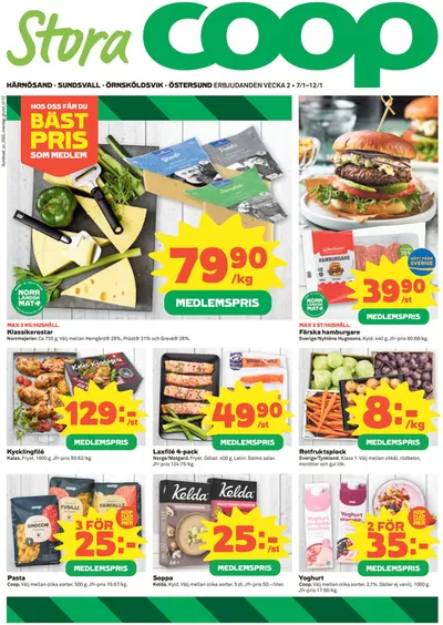 Stora Coop-katalog i Örnsköldsvik | Upptäck attraktiva erbjudanden | 2025-01-06 - 2025-01-12