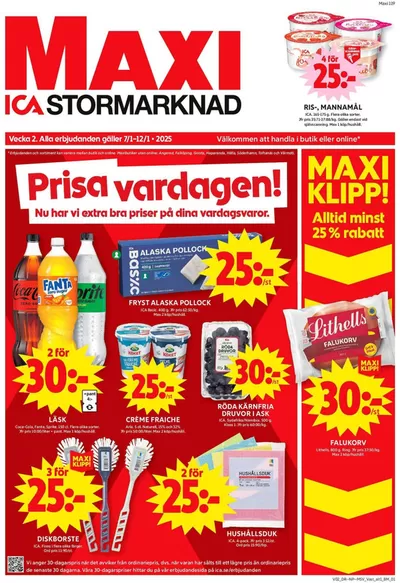 ICA Maxi-katalog i Karlskoga | Aktuella deals och erbjudanden | 2025-01-06 - 2025-01-12