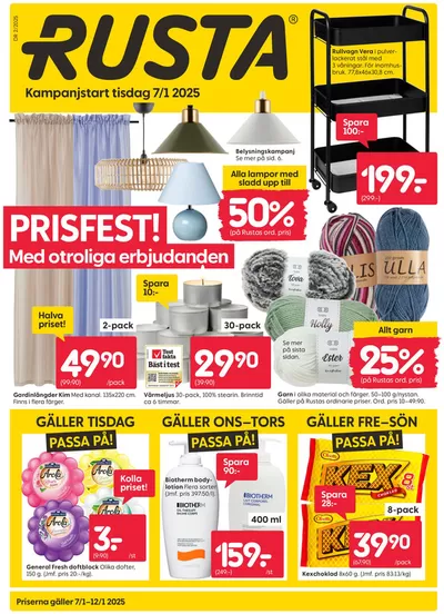 Rusta-katalog i Malmö | Rusta reklambad | 2025-01-09 - 2025-01-16