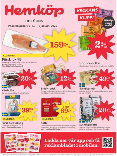 Hemköp-katalog i Lidköping | Aktuella deals och erbjudanden | 2025-01-13 - 2025-01-19