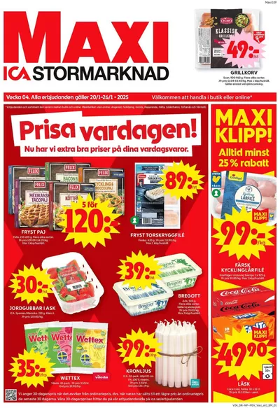 ICA Maxi-katalog i Uddevalla | ICA Maxi Erbjudanden | 2025-01-20 - 2025-01-26