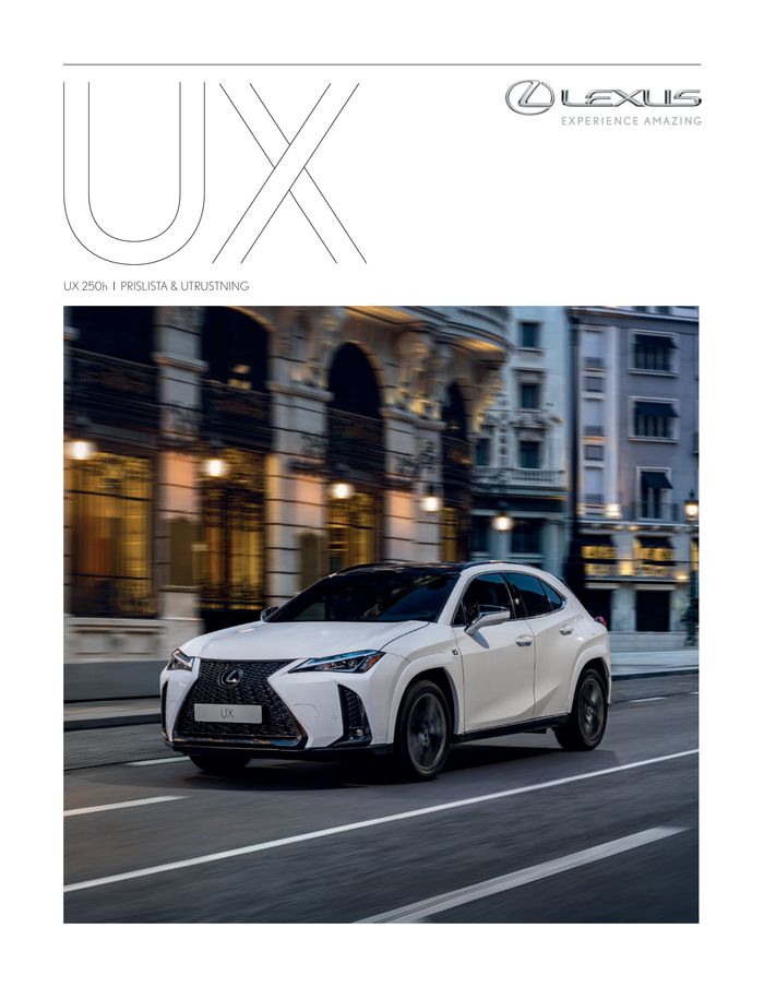 Lexus-katalog i Göteborg | Lexus UX | 2023-09-24 - 2024-09-28