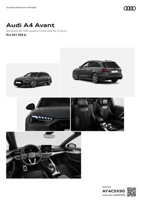 Audi-katalog i Stockholm | Audi A4 Avant | 2023-11-08 - 2024-11-08