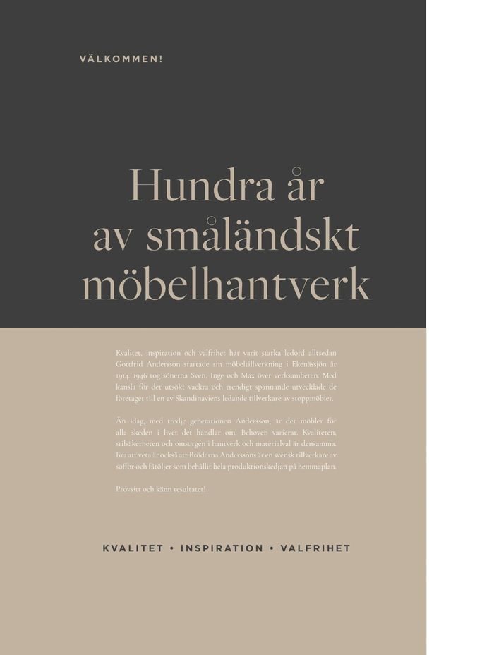 Bröderna Anderssons-katalog i Uppsala | Bröderna Anderssons Katalog 2024. | 2023-12-14 - 2024-12-31