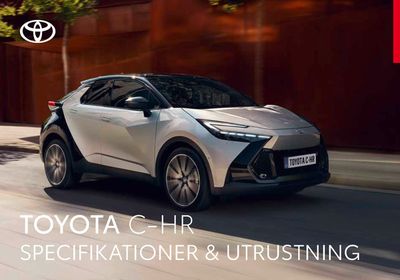 Toyota-katalog i Karlskrona | Toyota C-Hr Hybrid specifikationer & utrustning | 2024-01-18 - 2025-01-18